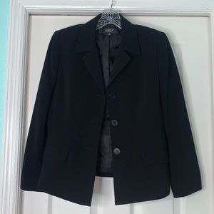 Kasper Classics Black Blazer Coat Jacket MINT condition edgy business casual
